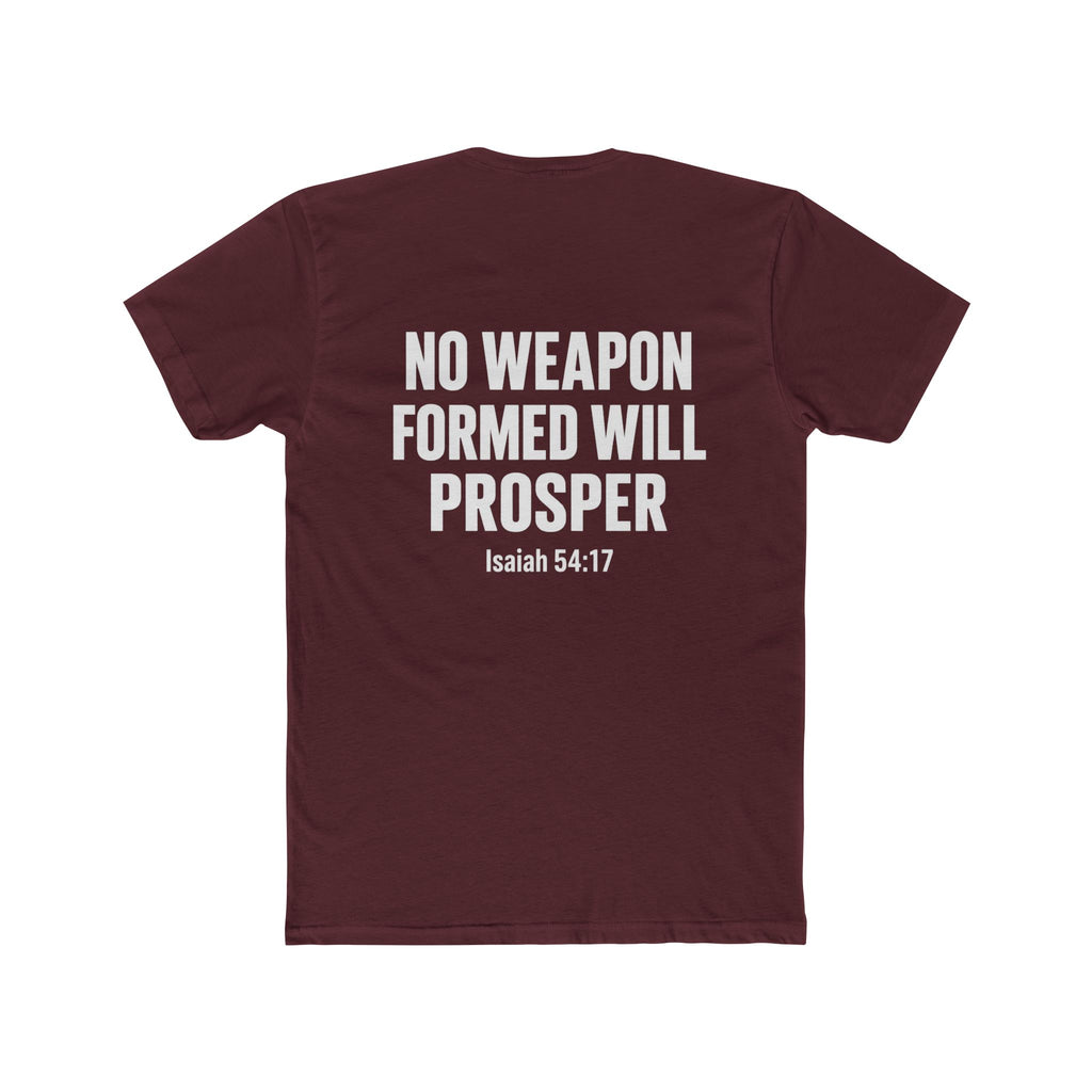 Christian Statement Tee — "I Cancel, I Rebuke, I Denounce, I Reject" / Isaiah 54:17