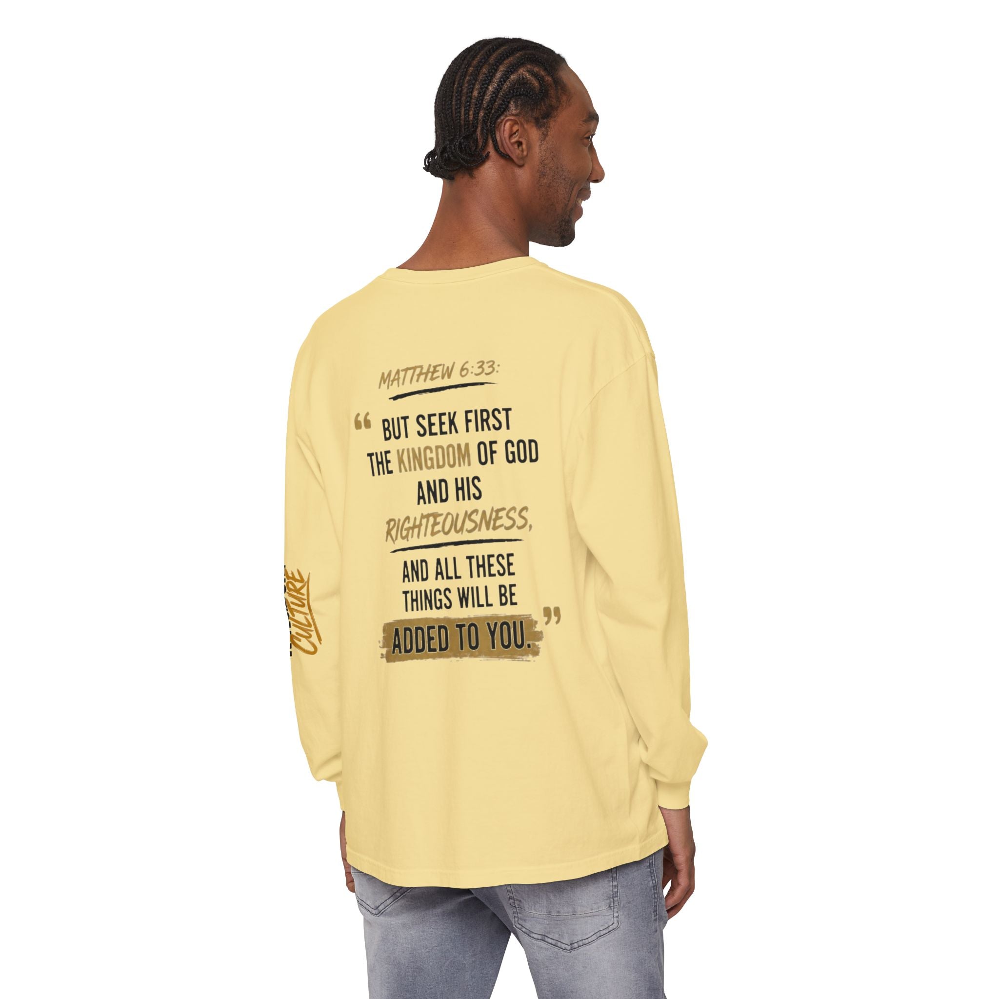 Unisex Garment-dyed Long Sleeve T-Shirt
