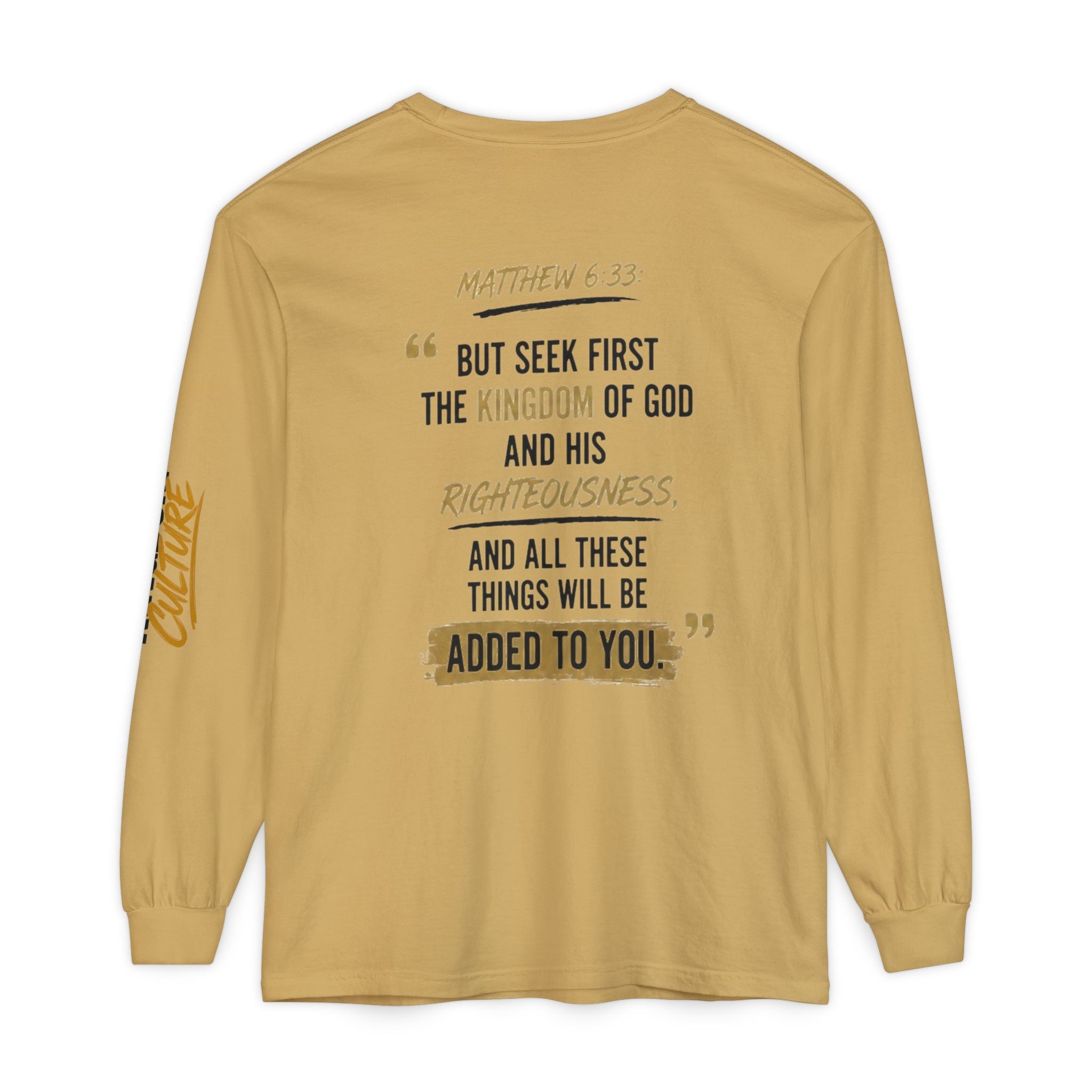 Unisex Garment-dyed Long Sleeve T-Shirt