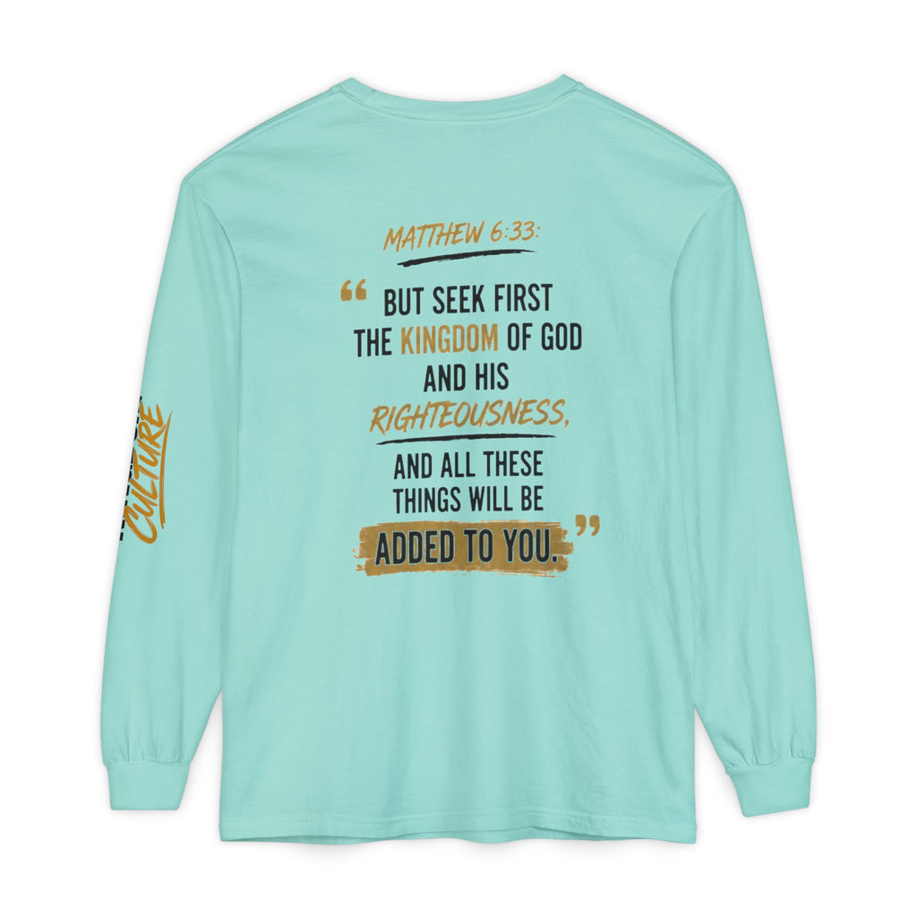 Unisex Garment-dyed Long Sleeve T-Shirt