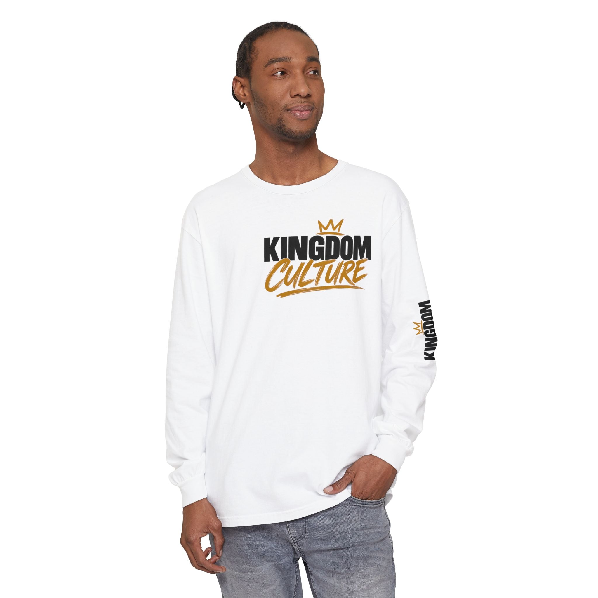 Unisex Garment-dyed Long Sleeve T-Shirt