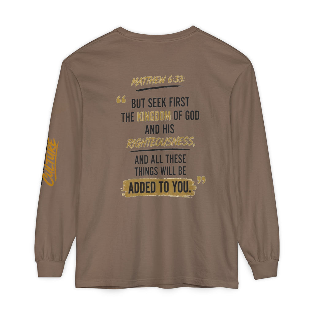 Unisex Garment-dyed Long Sleeve T-Shirt