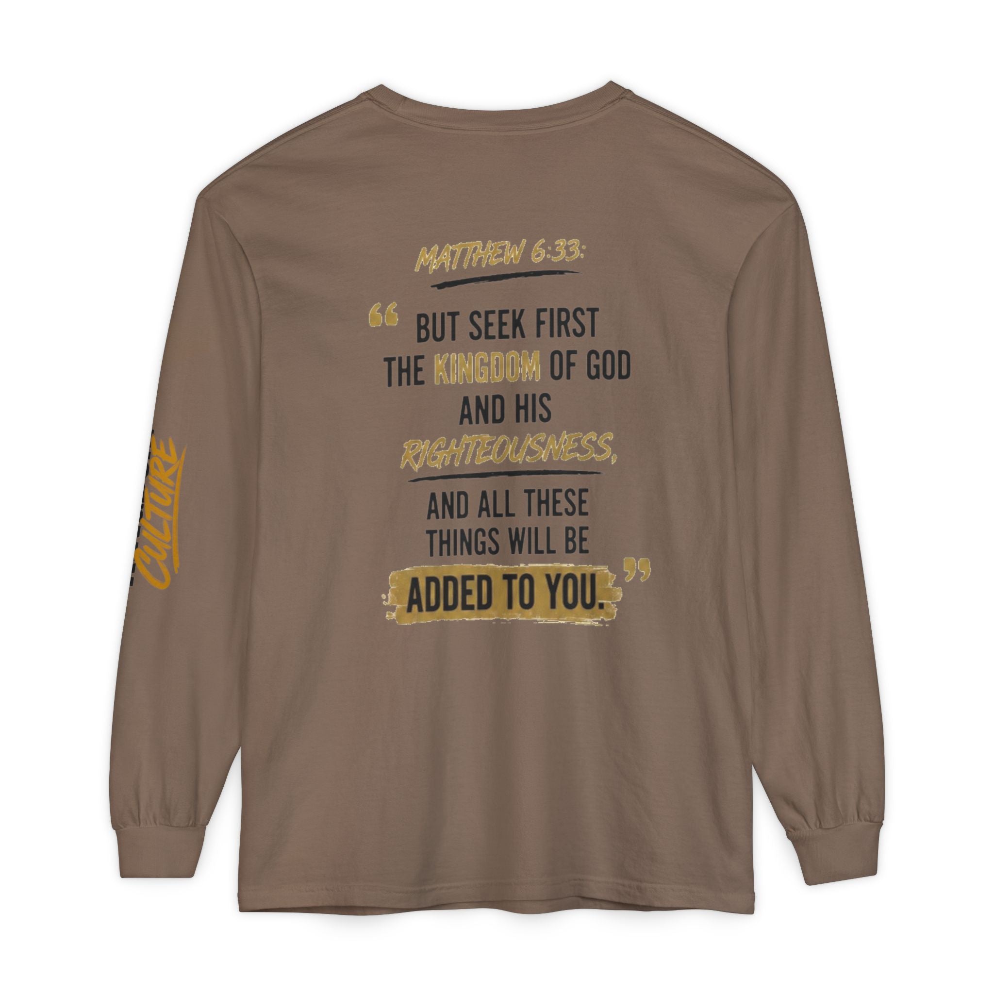 Unisex Garment-dyed Long Sleeve T-Shirt