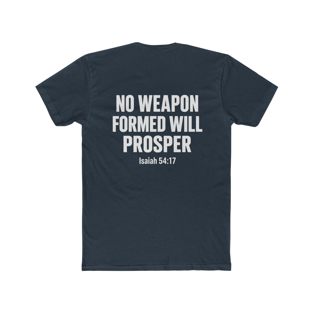 Christian Statement Tee — "I Cancel, I Rebuke, I Denounce, I Reject" / Isaiah 54:17