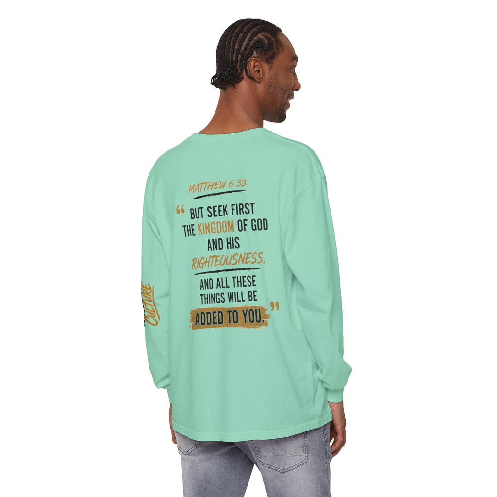 Unisex Garment-dyed Long Sleeve T-Shirt