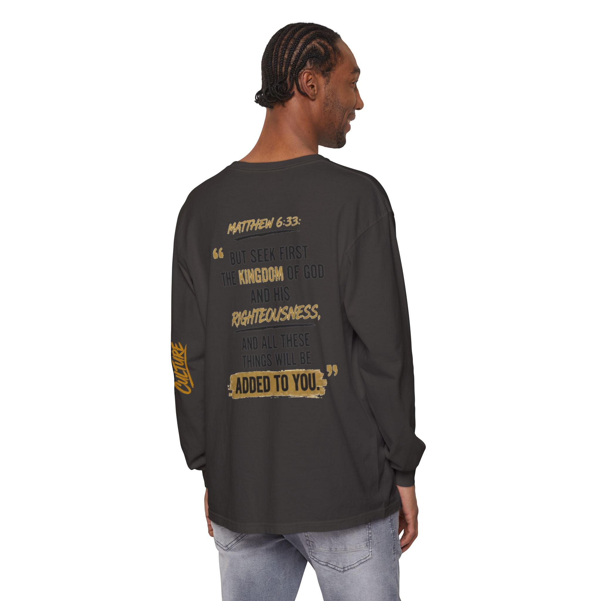 Unisex Garment-dyed Long Sleeve T-Shirt