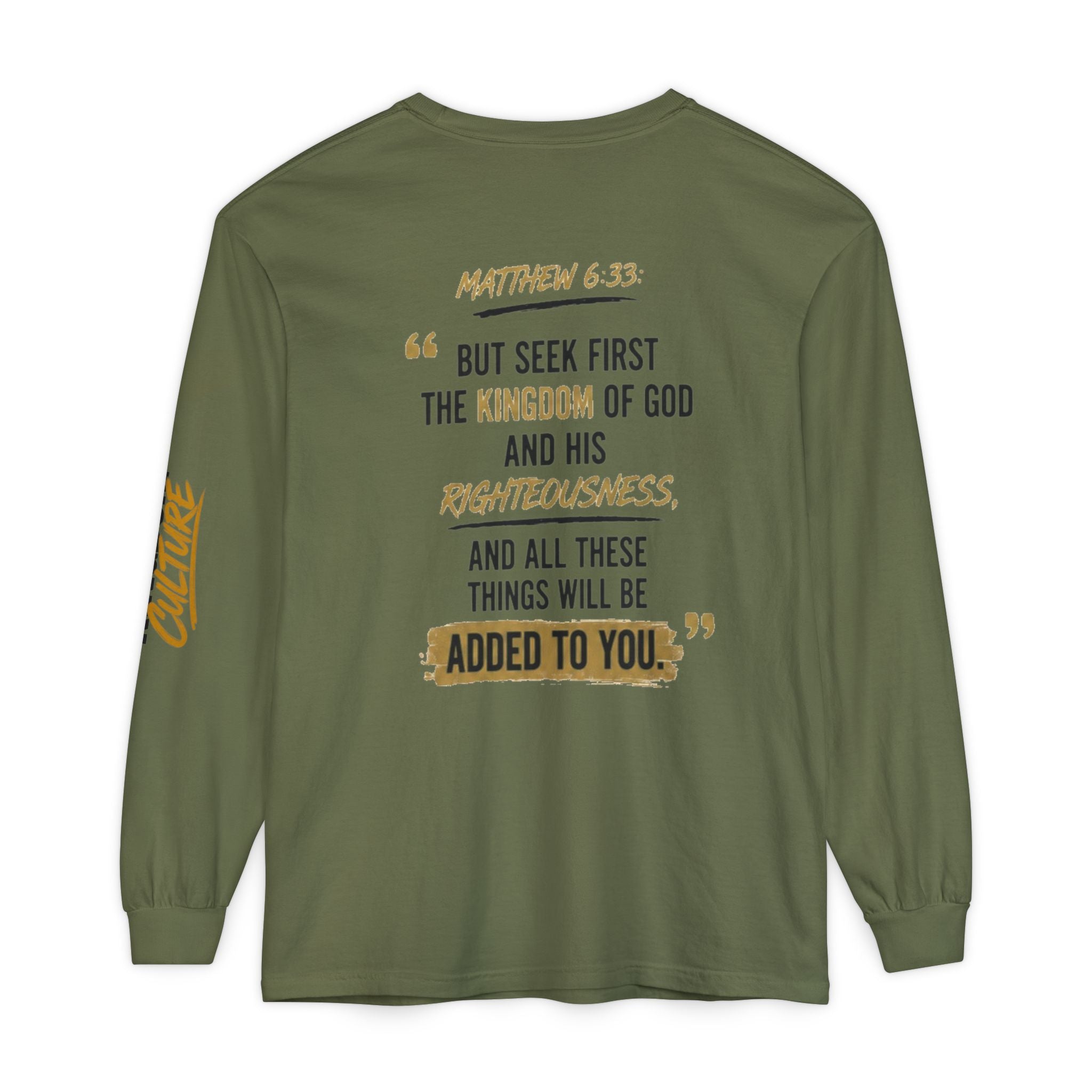 Unisex Garment-dyed Long Sleeve T-Shirt