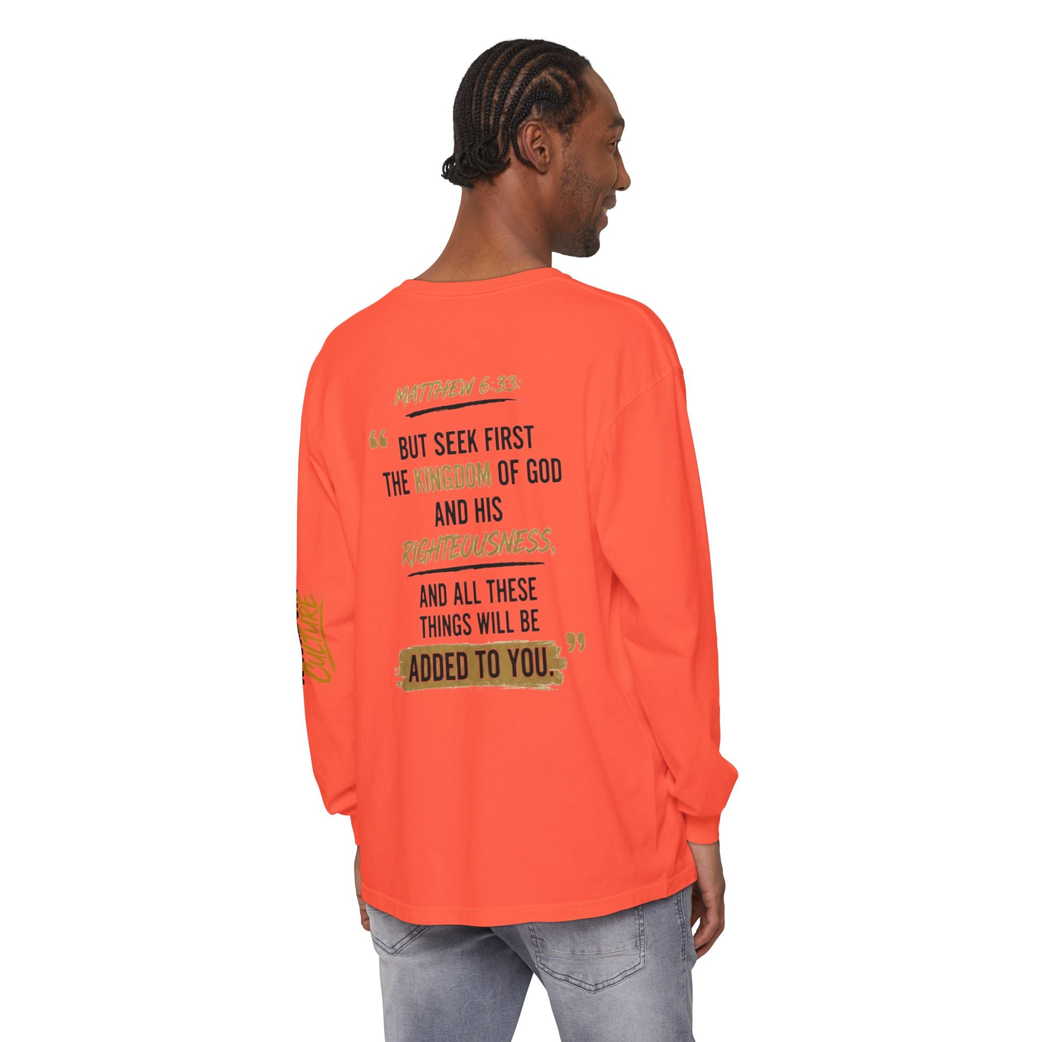 Unisex Garment-dyed Long Sleeve T-Shirt