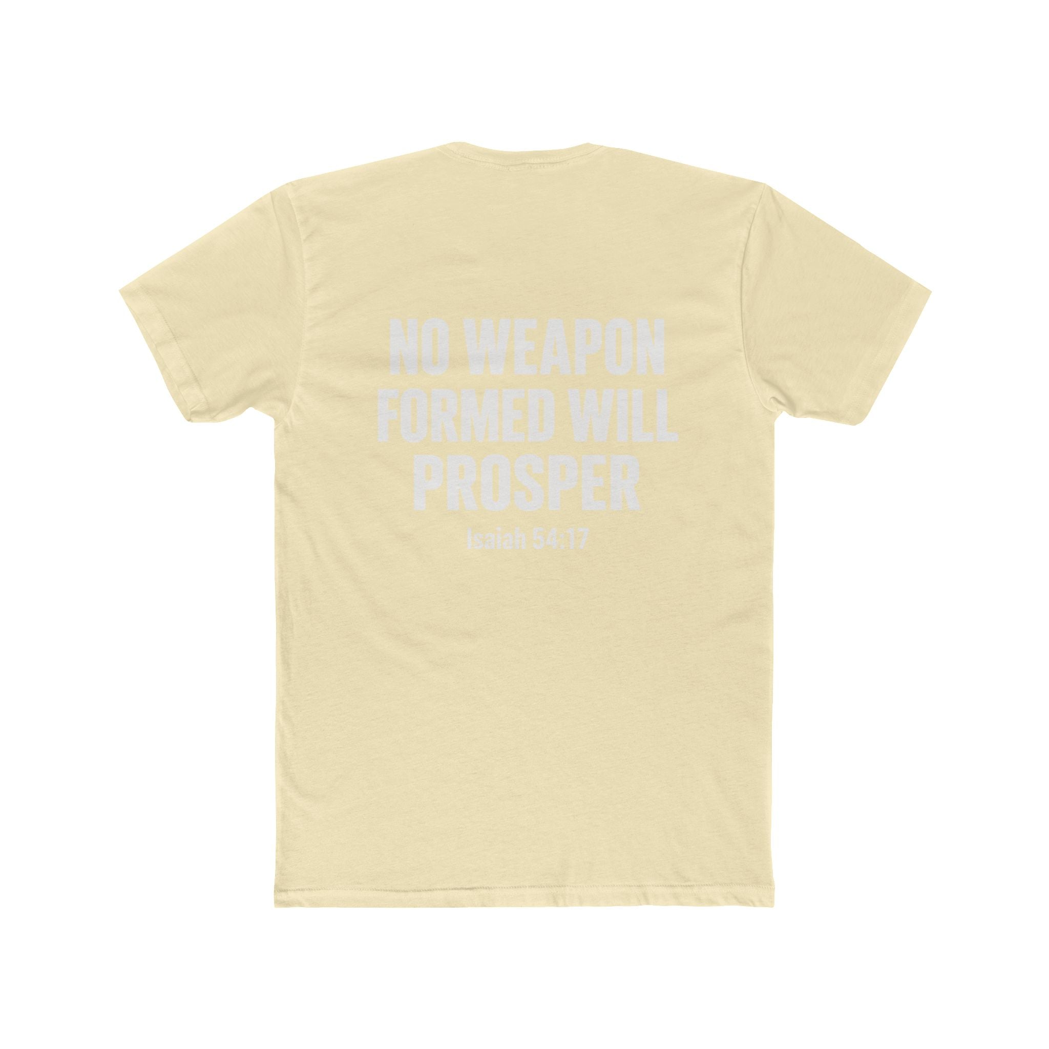 Christian Statement Tee — "I Cancel, I Rebuke, I Denounce, I Reject" / Isaiah 54:17