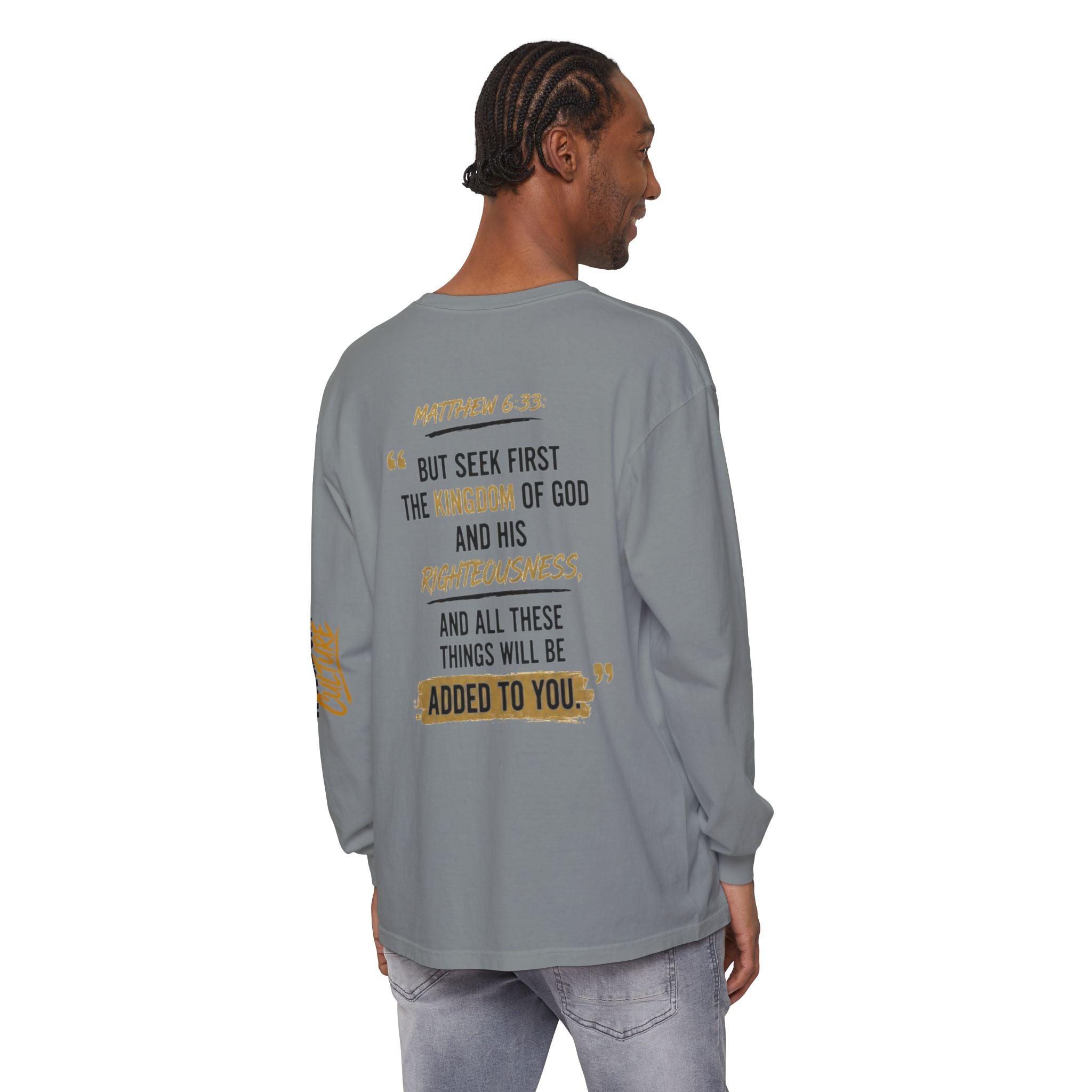 Unisex Garment-dyed Long Sleeve T-Shirt