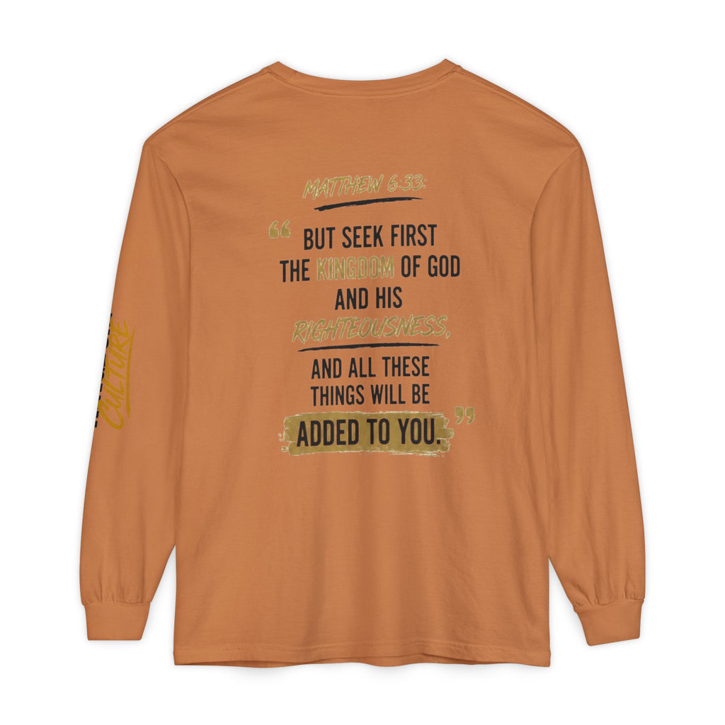 Unisex Garment-dyed Long Sleeve T-Shirt