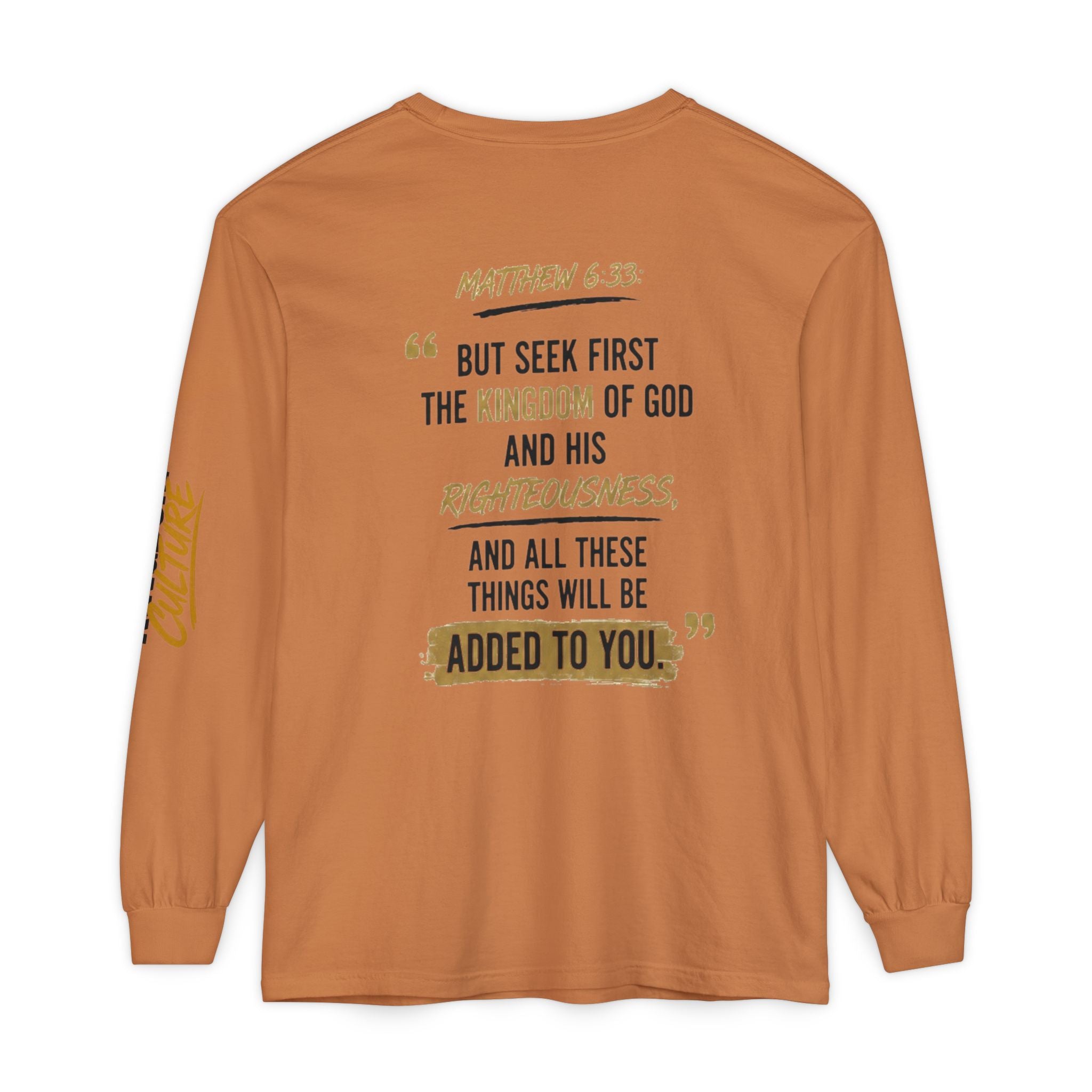 Unisex Garment-dyed Long Sleeve T-Shirt