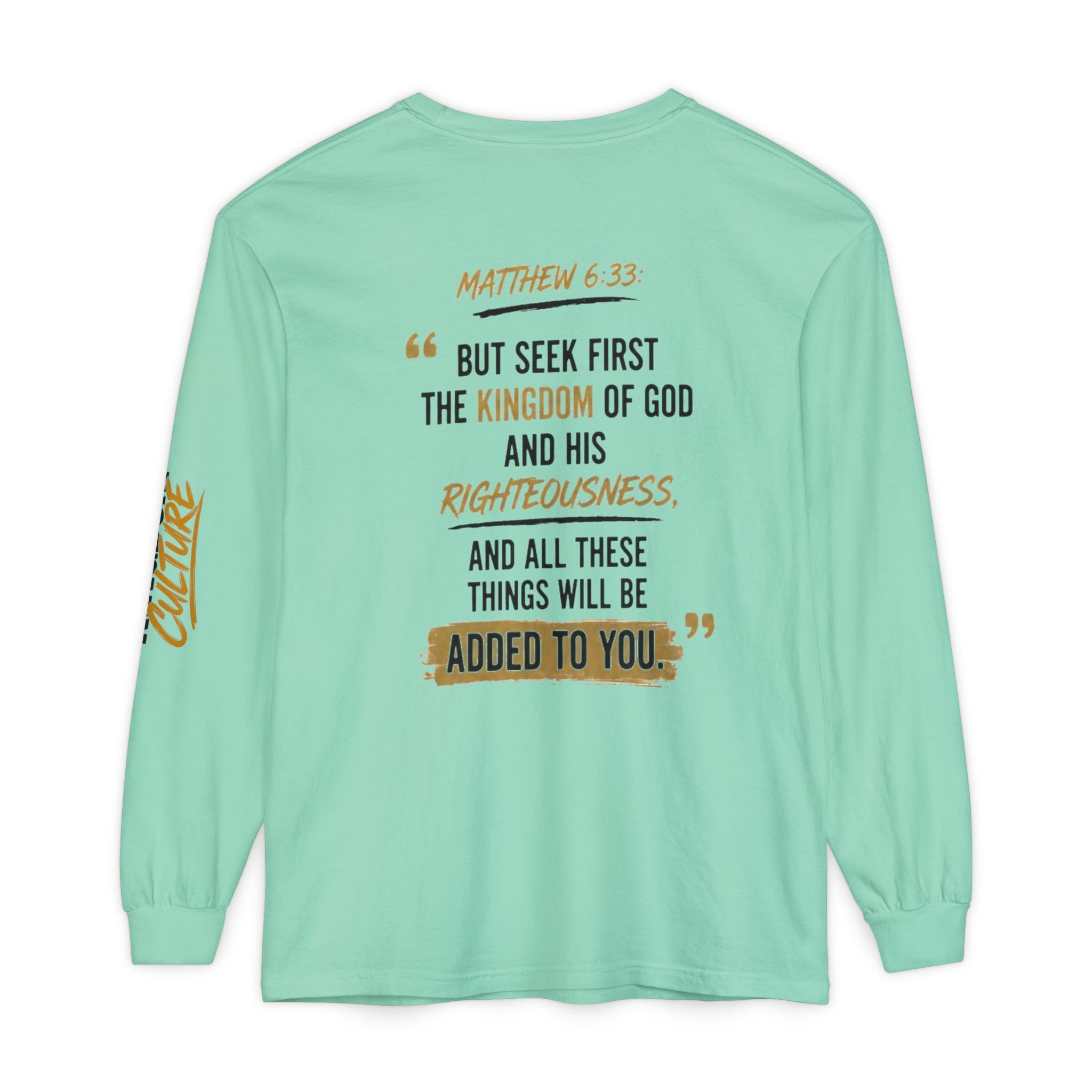 Unisex Garment-dyed Long Sleeve T-Shirt