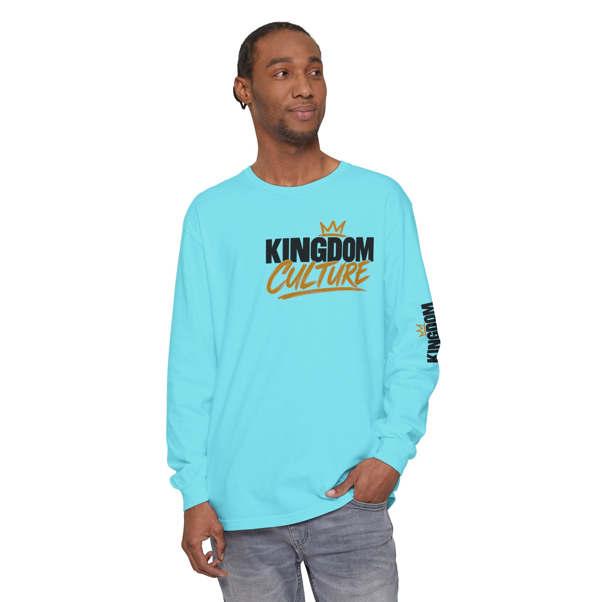 Unisex Garment-dyed Long Sleeve T-Shirt