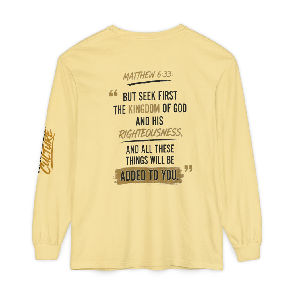 Unisex Garment-dyed Long Sleeve T-Shirt