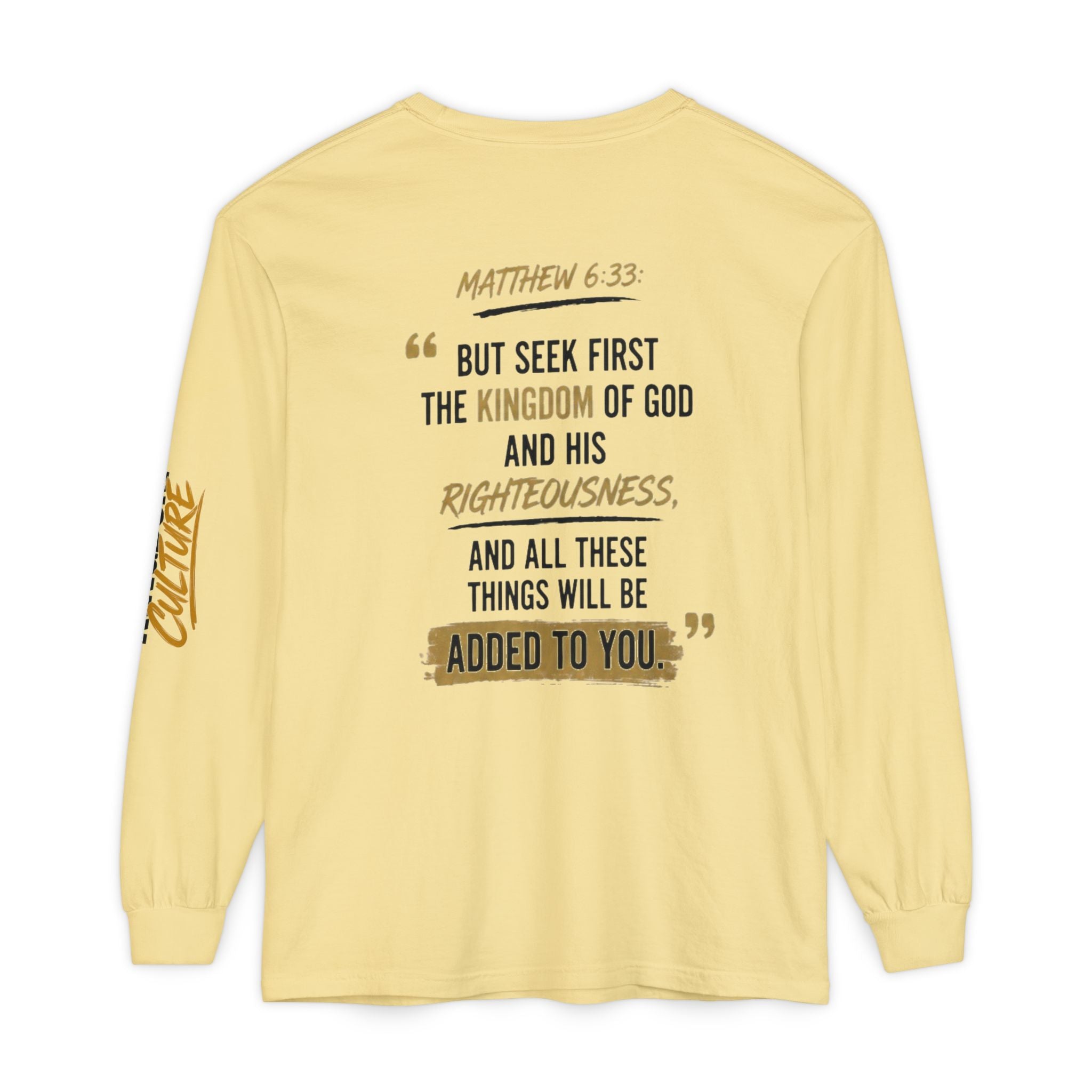 Unisex Garment-dyed Long Sleeve T-Shirt