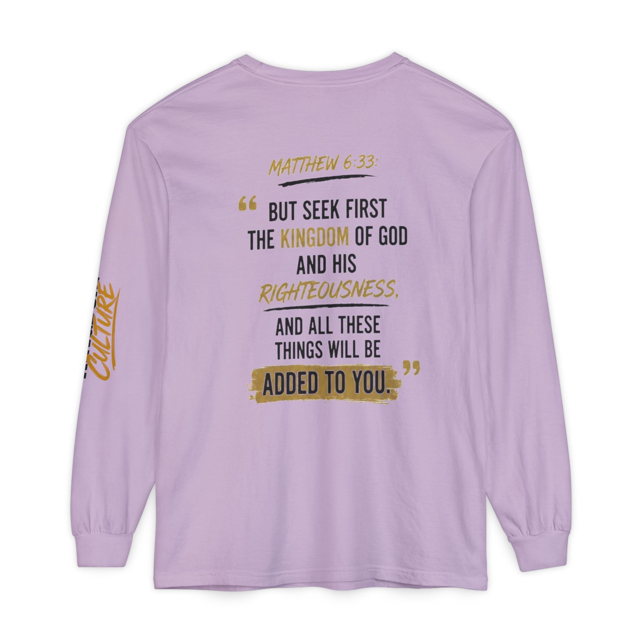 Unisex Garment-dyed Long Sleeve T-Shirt
