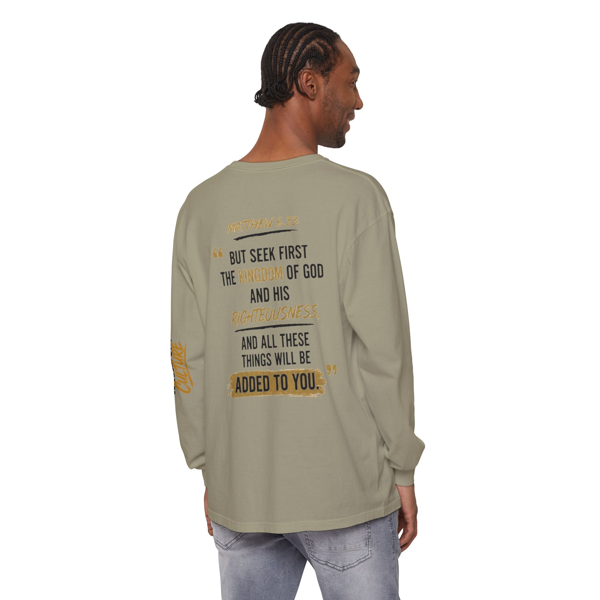 Unisex Garment-dyed Long Sleeve T-Shirt