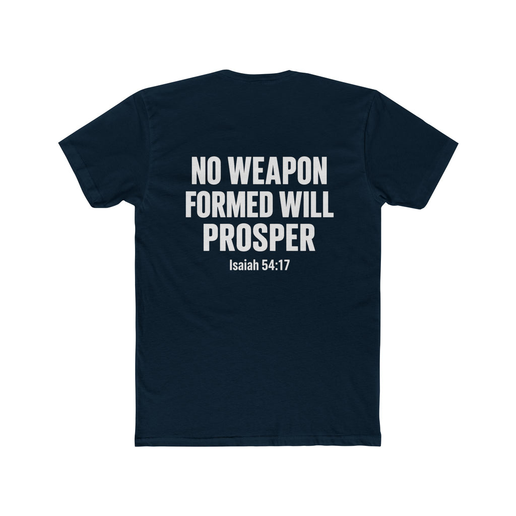 Christian Statement Tee — "I Cancel, I Rebuke, I Denounce, I Reject" / Isaiah 54:17