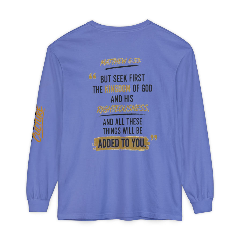 Unisex Garment-dyed Long Sleeve T-Shirt