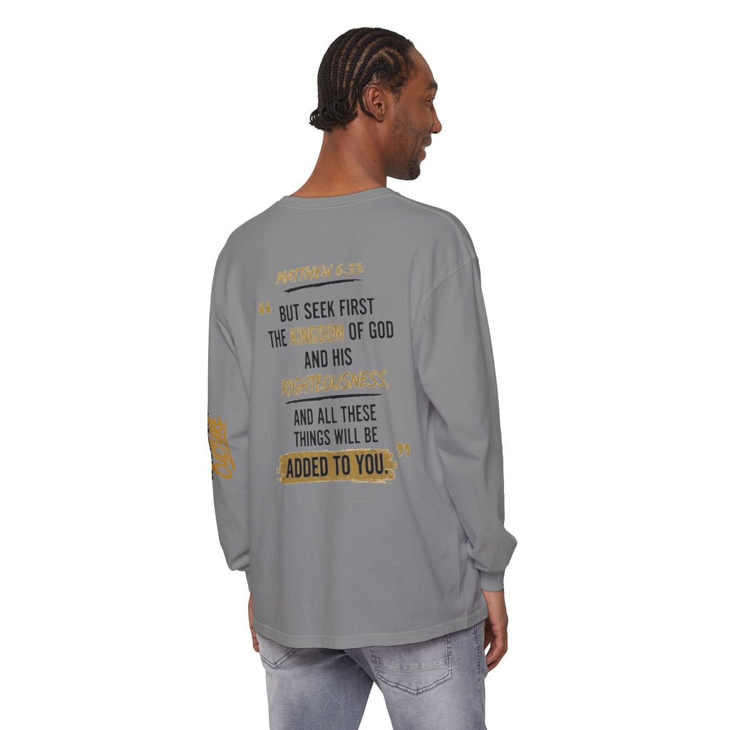 Unisex Garment-dyed Long Sleeve T-Shirt