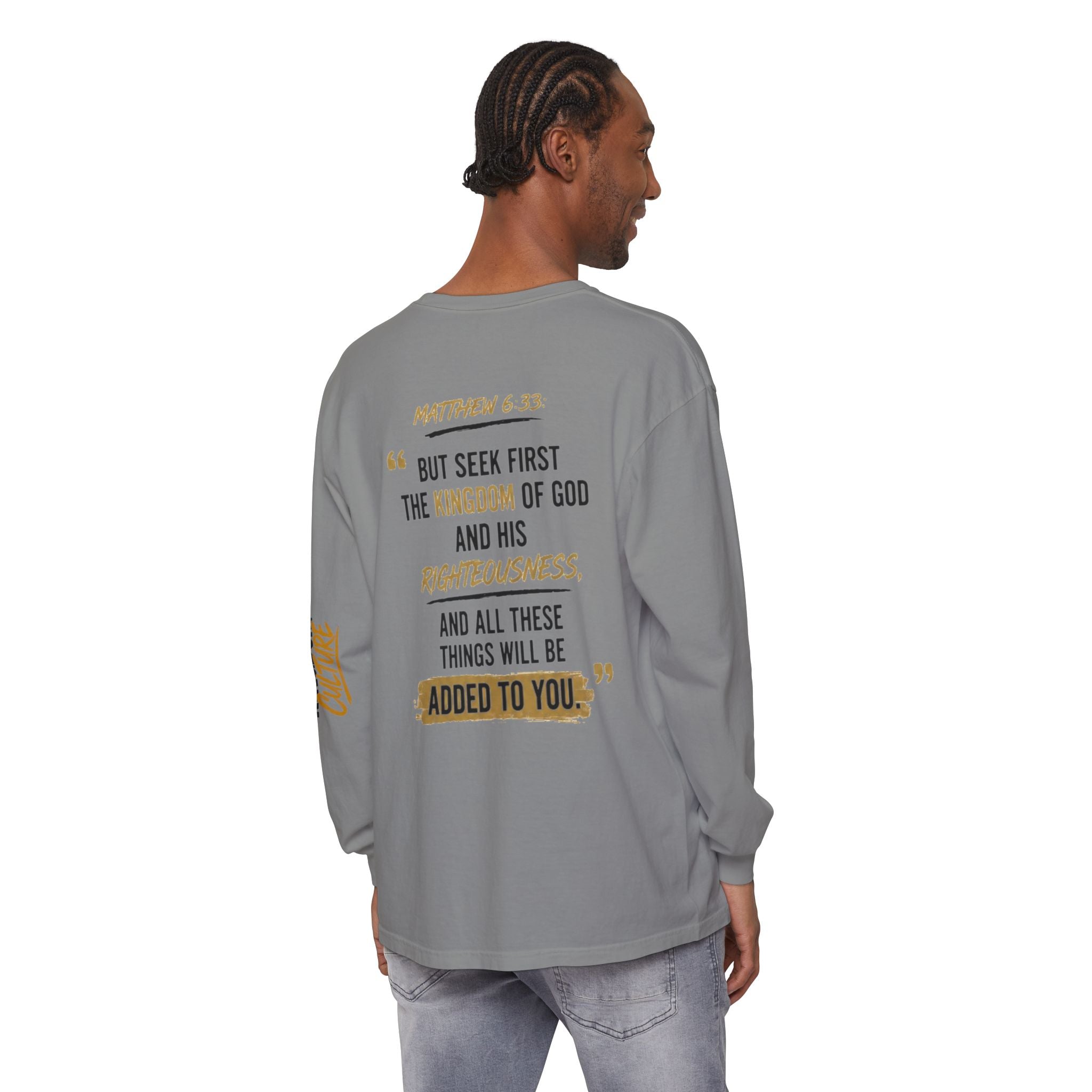 Unisex Garment-dyed Long Sleeve T-Shirt