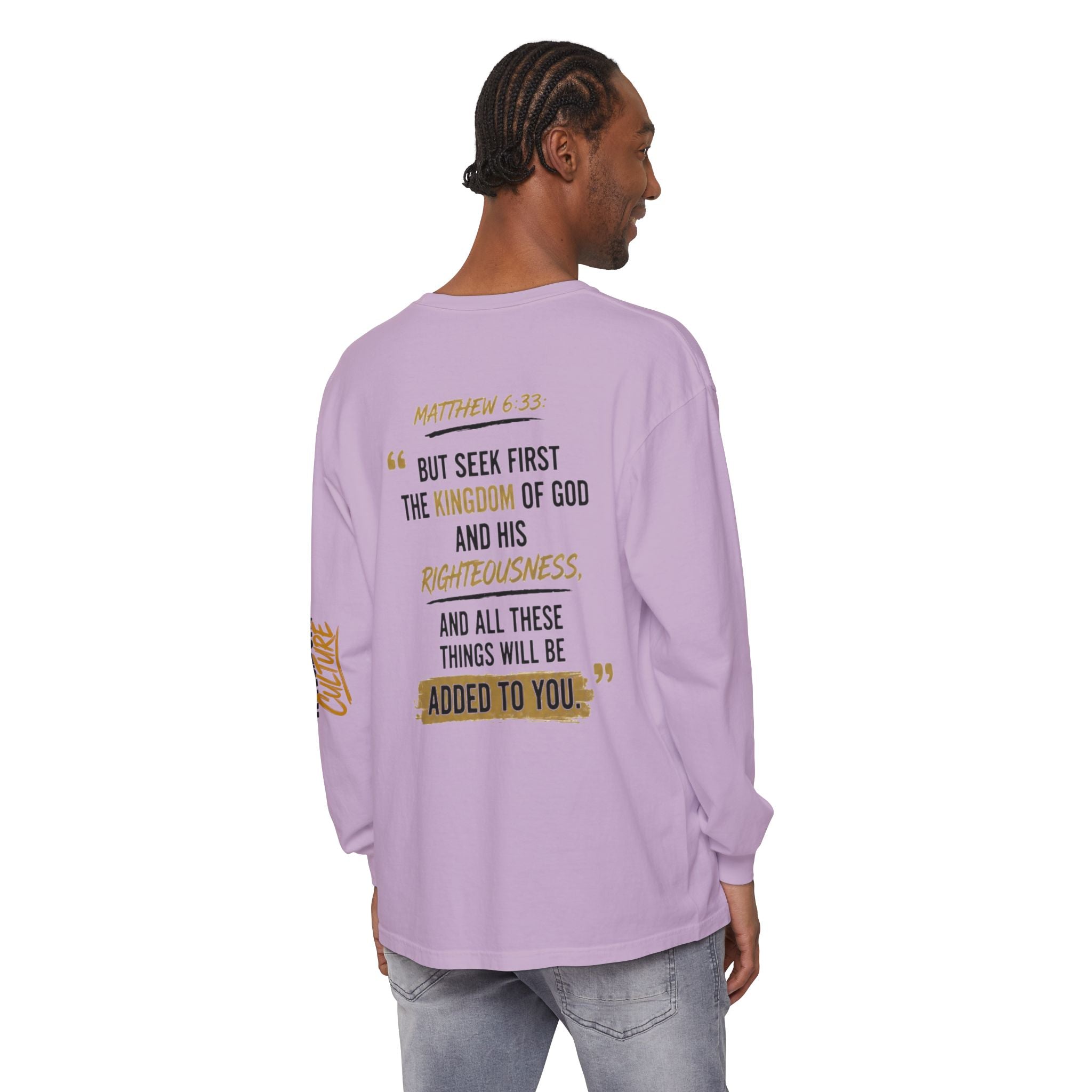 Unisex Garment-dyed Long Sleeve T-Shirt