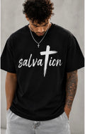 Salvation Cross T-Shirt | A Prayer to Follow Jesus Christian Faith Tee